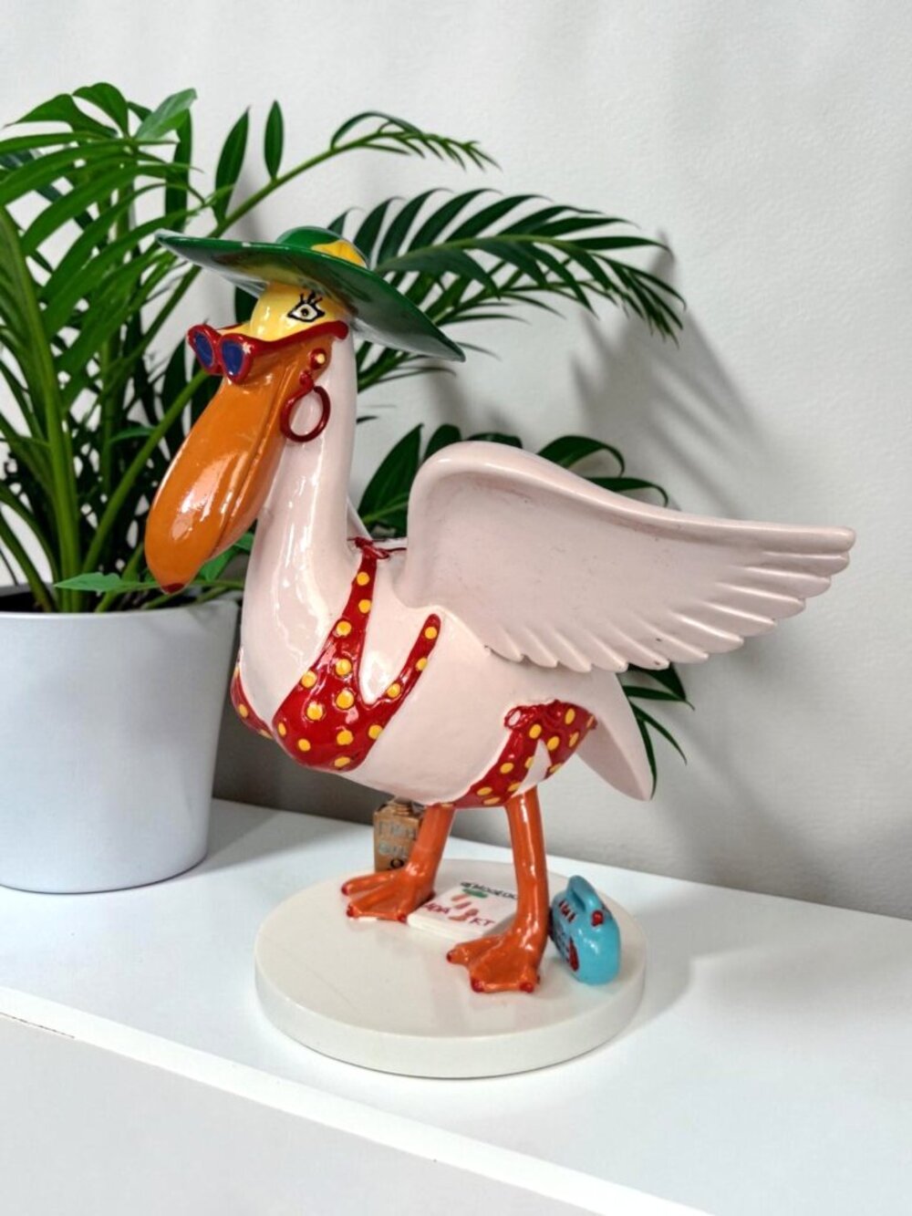 Pelicans in Paradise Pensacola Pelikini Pelican Figurine